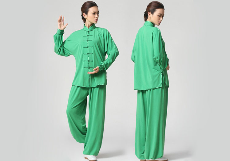 Tai Chi Clothing Set Casual Style White Detail image